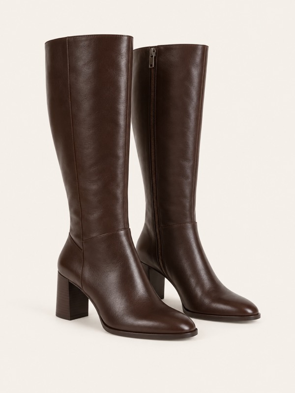Knee-high boot: A boot that reaches just below the knee.