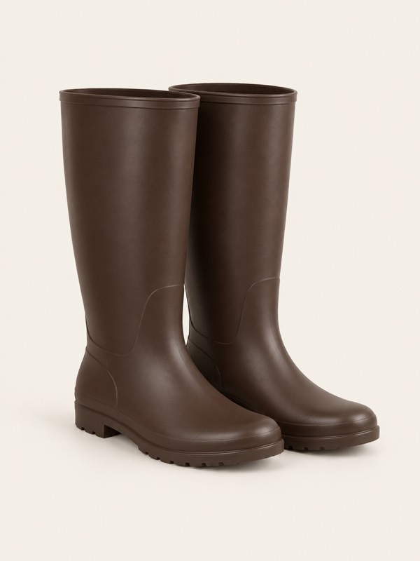 Rain boot: A waterproof rubber boot, also called a wellington.