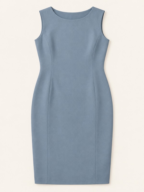 Sheath dress: A straight, fitted dress with no waist seam.