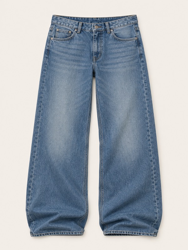 Baggy: Roomy everywhere, often sitting lower with a longer hem.