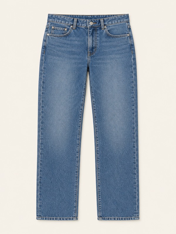Straight-leg: The same width from the hip to the hem.