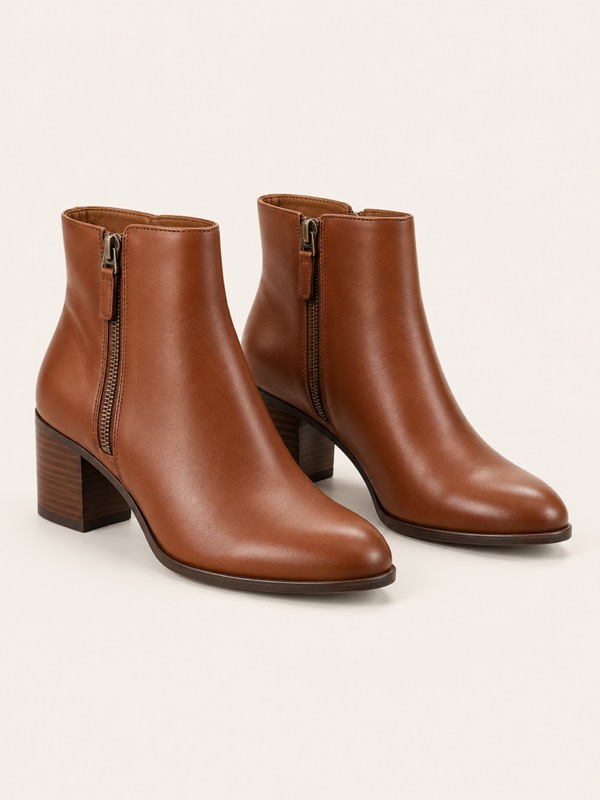 Ankle boot: A boot that ends at or just above the ankle, often with a zip.