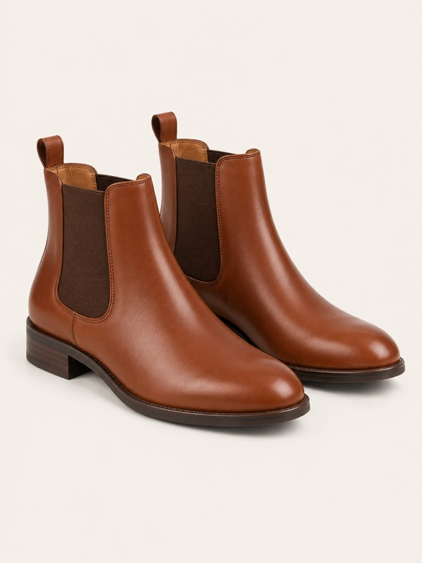 Chelsea boot: An ankle boot with elastic side panels.