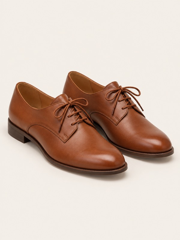 Derby: A lace-up shoe with open lacing.